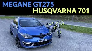 Supermoto chasing 320hp FAMILYWAGON !!!