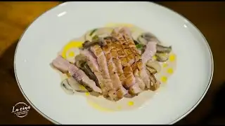 Secreto iberico cu ciuperci în sos de smântână | Friptură simplă, dar cu gust