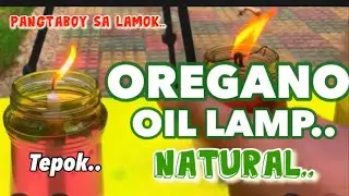 OREGANO OIL LAMP...Natural Mosquito Repellant/Diy Mosquito Oil Lamp..