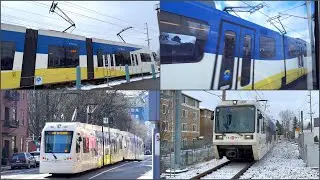 Trains of Portland, Oregon - February 2022 w TRIMET MAX ICE CUTTER PANTOGRAPHS and Reverse Ops! (4K)
