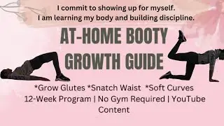 Week 1 Day 5 🍑 Booty Burn Workout at Home | no talking