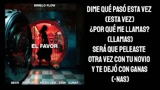 Sech Ft Farruko, Nicky Jam, Zion, Lunay - EL FAVOR (Letra)