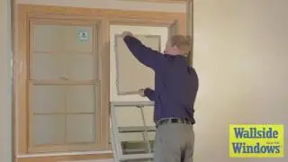 Wallside Windows Double Hung Window Half Screen Operation