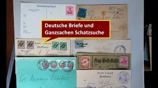 Briefe wertvoll? Briefmarken Schatzsuche in Kiste Briefe - Teil 2: Deutsche Briefe und Ganzsachen