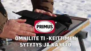 Omnilite Ti -keittimen sytytys ja käyttö