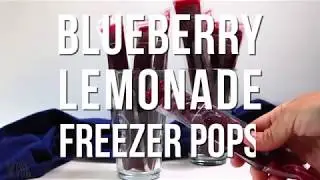 Blueberry Lemonade Popsicles in Freezer Pop Bags