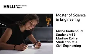 Master of Science in Engineering: Profil Civil Engineering