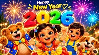 🎉 Happy New Year 2026 🎶 | Kids Dance Song | New Year Celebration for Children