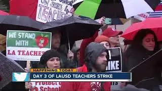 Los Angeles teachers strike enters third day