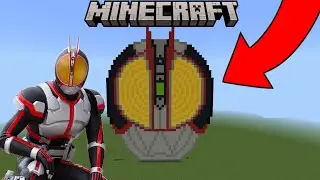 AKU BUAT PIXEL ART KAMEN RIDER FAIZ DI MINECRAFT #minecraftpixelart #tokusatsu #minecraft