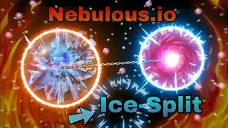 Nebulous.io Ice-Split Legend 🔥 Insane Tricksplit 🔥 Double Canon