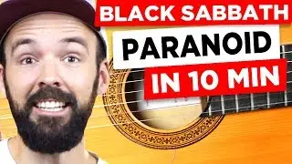 Learn guitar - Black Sabbath - Paranoid - in 10 minutes - EASY & in German