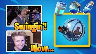 Streamers React *NEW* Baller Vehicle & Shield Animations (Fortnite Highlights)