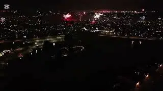 🎆 مفرقعات رأس السنة في هولندا من السماء | تصوير درون DJI Mini 5 Pro