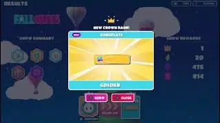 Effortless Way To Unlocking the Golden Name Plate (Crown Rank 49 Reward) -Fall Guys Season 5