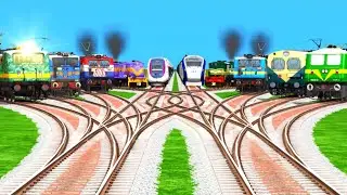 TEN TRAINS CROSSING BY CRAZY BUMPY DIDMOND RAILROAD TRACKS ll train Crossing 2026-27