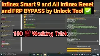 infinex smart 9 x6532 and All Infinex reset and FRP bypass With Unlock Tool 💯 Working ✅