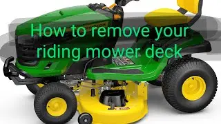 How to remove a riding mower deck. Plus some winter storage tips.