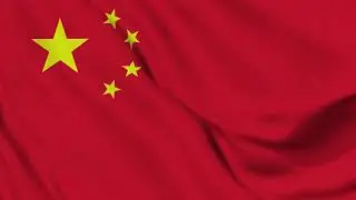 China Flag Waving 4K | Chinese National Flag Animation