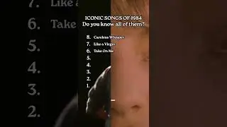 ICONIC Songs of 1984