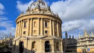 🇬🇧 OXFORD WALKING TOUR, FAMOUS UNIVERSITY TOWN, OXFORD CITY WALK ON A BEAUTIFUL SUNNY DAY, 4K