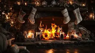 Cozy Hearth Fireplace 4K 🔥 Soft Crackling Fire Sounds for Deep Sleep & Quiet Winter Nights