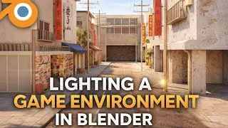 How to Light a Game Environment in Blender (Beginner to Pro) part 22