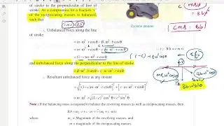 Balancing - Part 7- Partial Balancing of Unbalanced Primary Force in reciprocating Engine