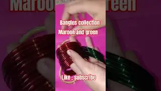 maroon and Pani green plane chudi (bangle design). #likeandsubscribe #viralshort