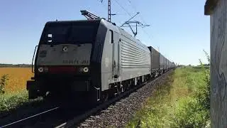 Trainspotting at Breyell Germany, September 15-2023 ! Black MRCE Class189 SBBCI with GTS Shuttle 🚂👍👍