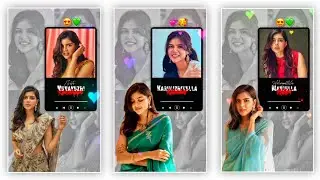 Instagram Trending Kalyani Song Lyrics Reels Editing in inshot Tamil | Love Song Lyrics Reels Edit