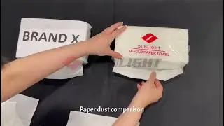 SUNLIGHT PAPER M-FOLD HAND TOWEL PAPER DUST DEMO