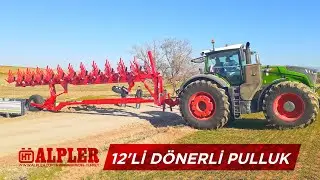 Alpler 12'li Efe Pulluk | Yarı Asılır Tip Döner Kulaklı Pulluk