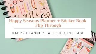 Happy Seasons Happy Planner Sticker Book + Planner Flip Through | Happy Planner Fall 2021