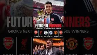 Grok predicts Arsenal to win the Premier League twice in the next six years! 🏆,,,