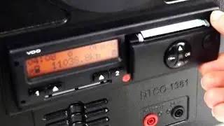 Как заменить рулоны бумаги в цифровом тахографе Siemens VDO