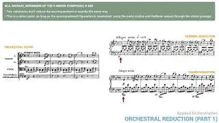 Applied Orchestration #20: orchestral reduction for piano part 1