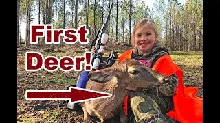 My Daughter's FIRST DEER, Perfect Shot
