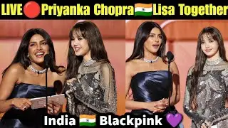 LIVE 🔴 Priyanka Chopra 🇮🇳 Lisa Spotted Together at Stage 💜 Indian Actress Priyanka Chopra with Lisa 