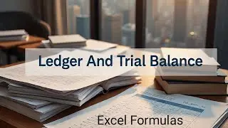 @Hero Faster@-Ms Excel (Lecture-1) Ledger & Trial balance-@excelformulas@create ledger
