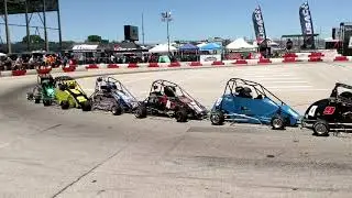 USAC .25 Jr Honda F Main - Battle at the Brickyard
