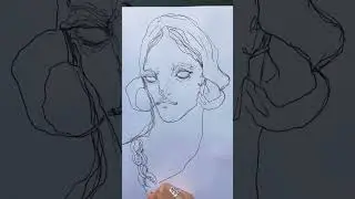 Drawing dark fashion portrait with ink and marker / Simone Rocha SS23