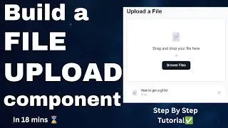 React Machine Coding: Build a File Upload Component (Drag & Drop)🫳📄 #file #codinginterviewquestions