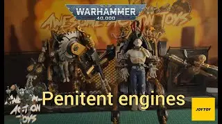 Warhammer 40k Adepta Sorrorita Penitent Engines 1:18 scale action figures by JoyToy. Grim Dark!