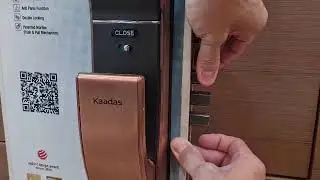 Kaadas lock require to Push & Pull correctly to unlock avoid the mortise got stuck when open