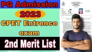 ❗PG Admission 2023 | CPET Entrance exam 2023 | How to check Merit list | (Hindi) &lrm;@solutionbharat77