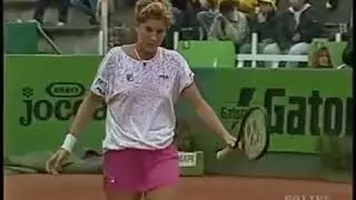 Monica Seles   vs Gabriela Sabatini - 1991 Rome - Final  - Highlights