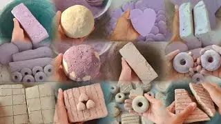 ASMR || PURE MUD +PINK MUD SATISFYING  CRUMBLING 