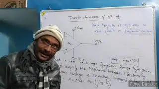 Transfer characteristics of operational amplifier
