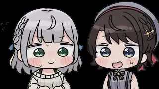Ноэль нервничает, разговаривая с Субару [Hololive Animation RUS SUB]